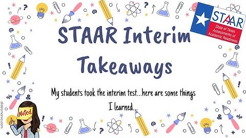 What I learned from STAAR Interim - STAAR 2023 Cambium Online