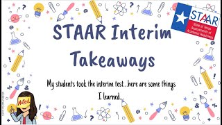 What I learned from STAAR Interim - STAAR 2023 Cambium Online