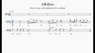 Alleluia tenor Part  Mass Of Spirit And Grace