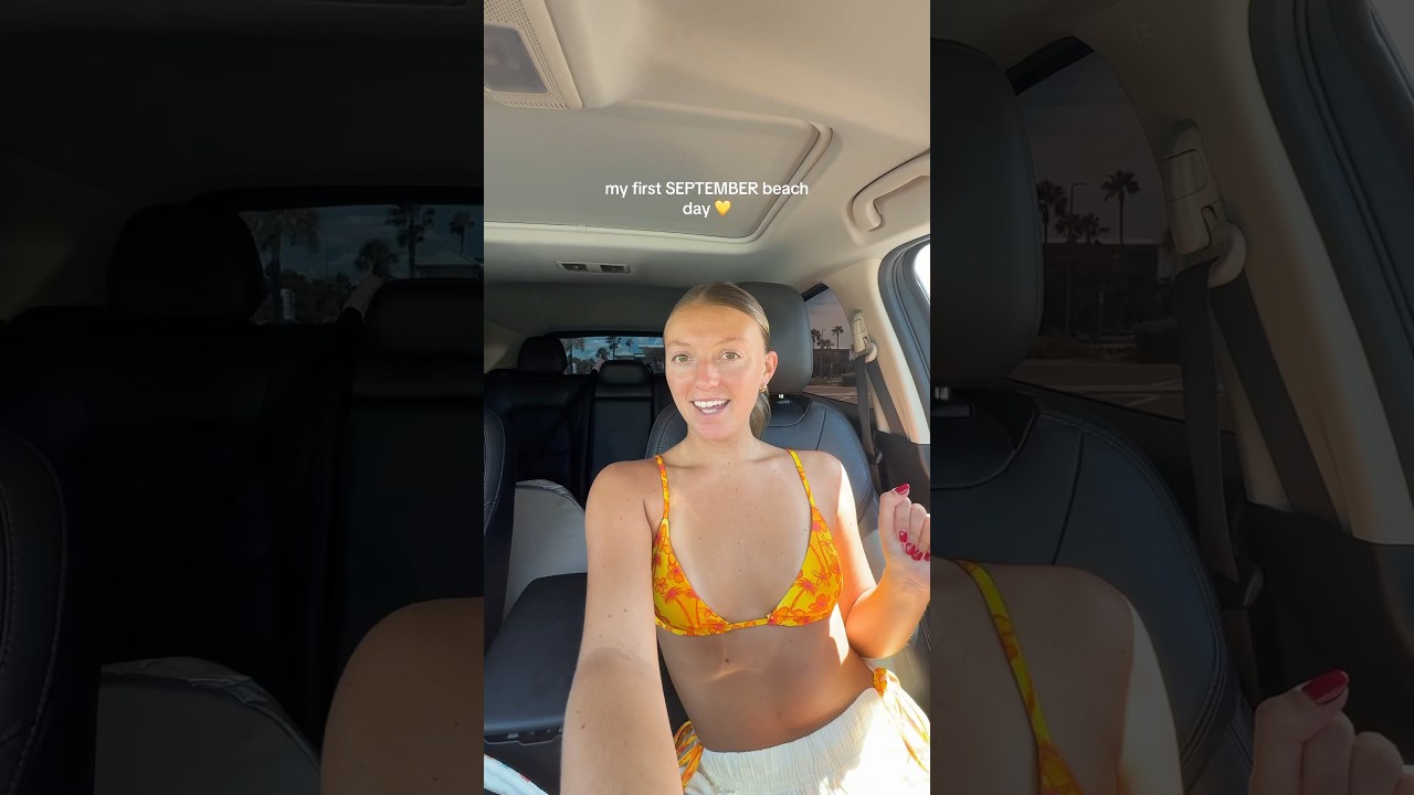 first september beach day 🫶🏼 