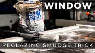 Trick for Removing Smudges After Glazing Windows