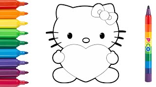 Step By Step Hello Kitty Drawing Fun Drawing For Kids