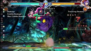 BBCF2 Arakune Full Curse Punish vs. Mai