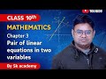 CLASS 10th | Maths | Chapter 3 | elimination method Question 💯| One shot | MP / CBSE Board Exam