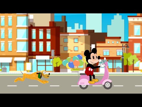 Mickey Mouse and Pluto | Animated Nursery Rhyme for Kids