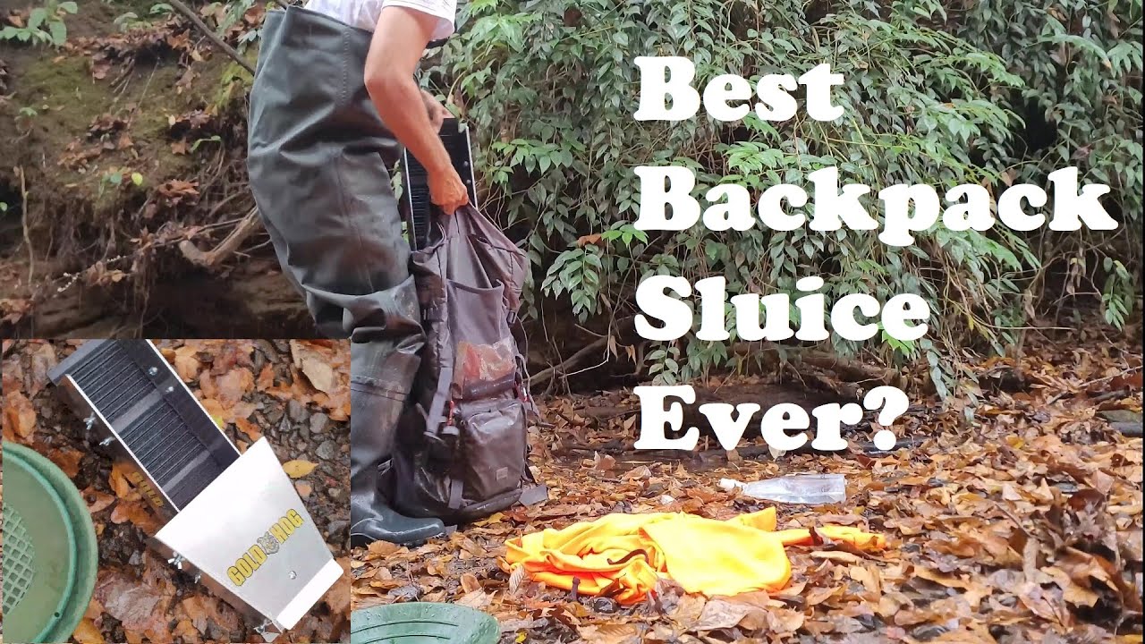 S1E42: Placer GOLD MINING with my new backpack sluice!