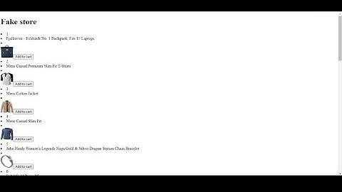 React Project Using Fakestore Api .Learn How to use Api