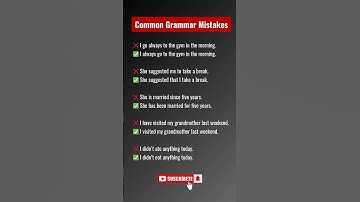 Common Grammar Mistakes You Need to Avoid! 🚫✅