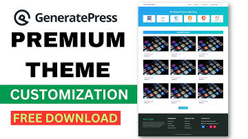 GeneratePress Premium Theme Customization | GeneratePress Tutorials in Hindi 2024