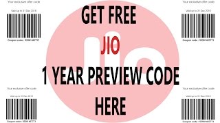 FREE 1 year Jio Preview Code Get it HERE for unlimited internet offer ! screenshot 2