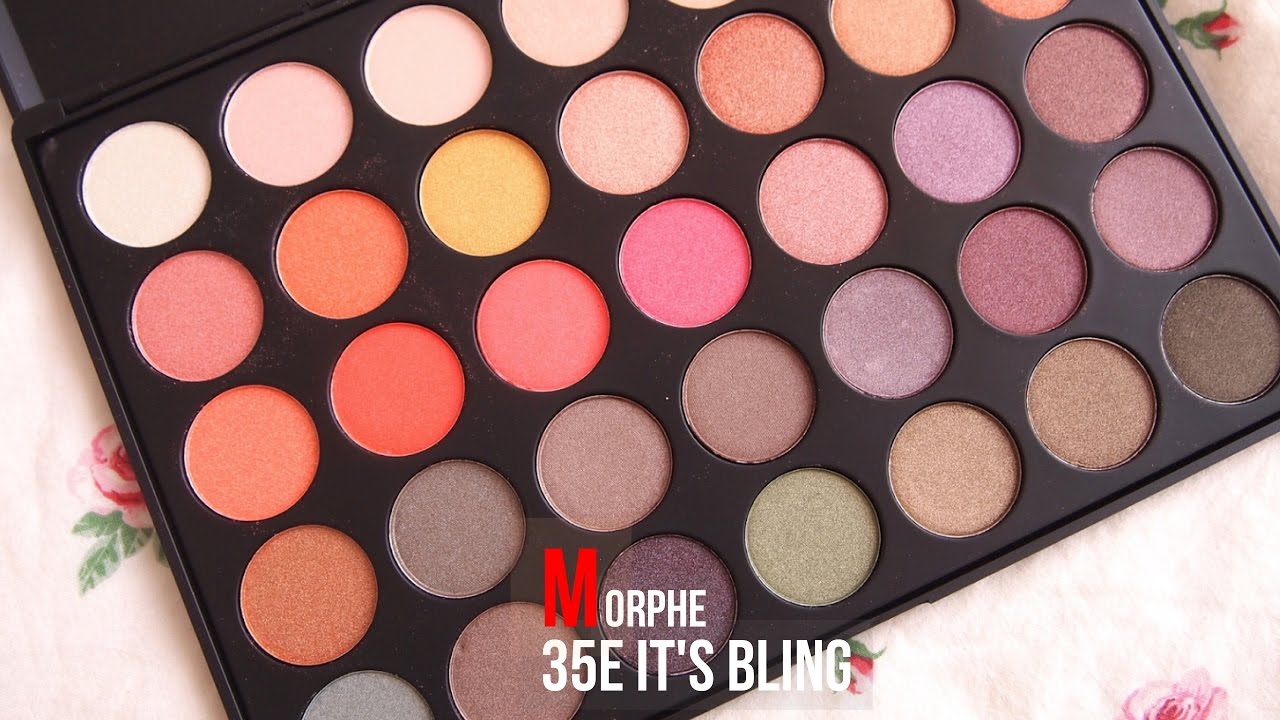 Warm Crimson Smokey Shimmer Morphe 35E It's Bling Palette