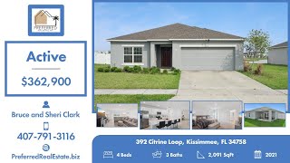 Active in 392 Citrine Loop, Kissimmee, FL 34758 Contact me for a showing!