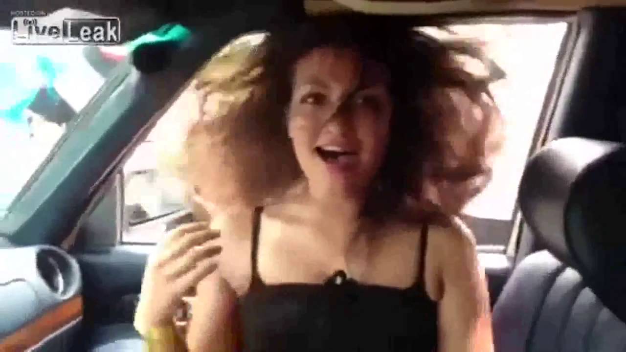 Girl have an orgasm in a car! - YouTube