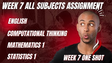 Week 7 All Subjects Graded Assignment Detailed Solutions One shot |IIT Madras bs degree #iitmadras