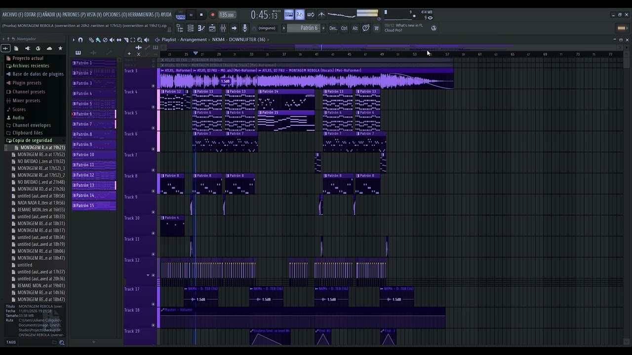 MONTAGEM REBOLA REMAKE FL STUDIO