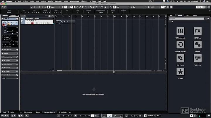 Cubase 10 102: MIDI Recording and Editing  - 2. Tr...