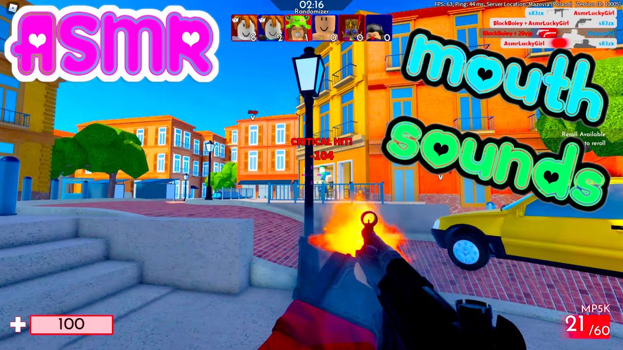 ASMR Roblox 🍀 Arsenal Relaxing Gameplay Tingly Mouth Sounds 💤