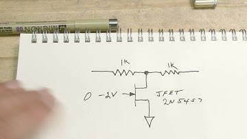 #1204 JFET used as voltage controlled amplifier