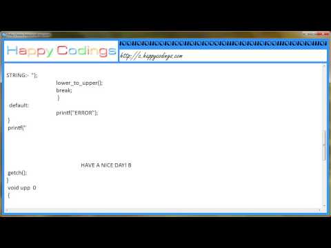 Prg  to convert upper case to lower case or lower case to upper case c code example