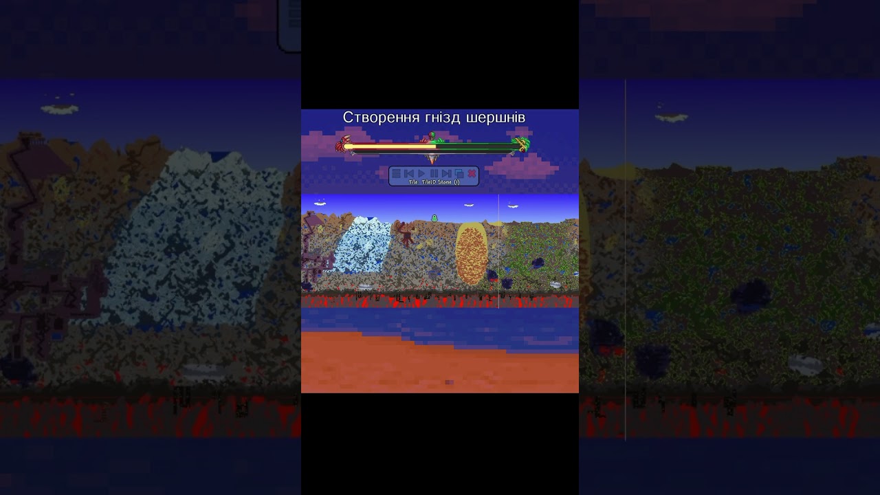 generation of the world in a terraria 