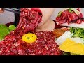 ASMR 육회 먹방, 육회 만들기 KOREAN STYLE STEAK TARTARE  YUKHOE MUKBANG (NO TALKING) EATING SOUNDS