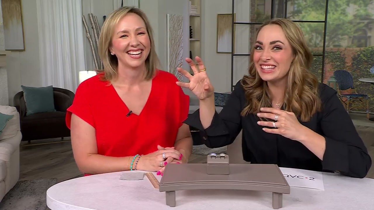 Affinity Gems Tanzanite &amp; White Zircon Band Ring, Sterling Silver on QVC