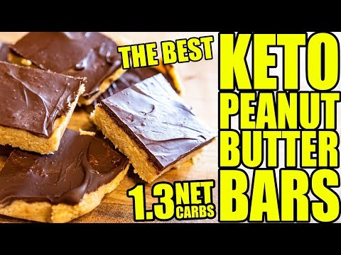 Keto Peanut Butter Bars 1.3 Net Carbs!