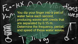 Physics Vibrations and Waves Problem Walk-Through - Solving Mixed Vibration and Wave Problems 3