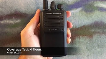 Radio Coverage Test: Vertex EVX-261 (Inside Building)