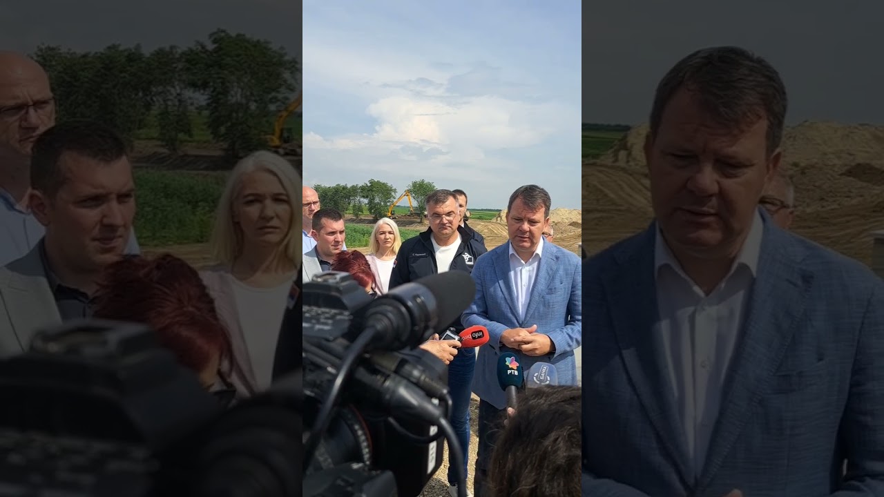 Predsednik Mirović obišao radove na projektu spajanja Velikog bačkog kanala i reke Krivaje