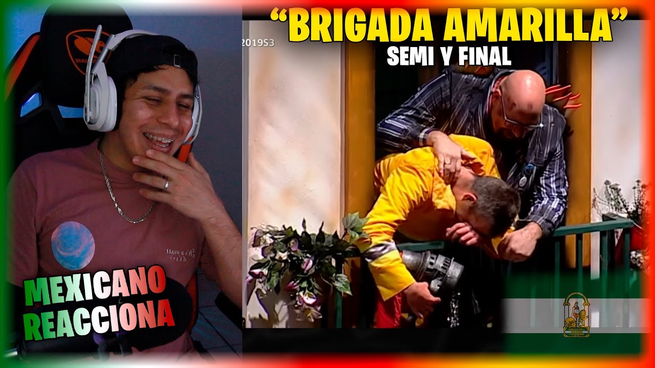 REACCIONANDO a un CUARTETO Brigada Amarilla (Semifinal y Final) 🇪🇸 | Mexicano reacciona a ESPAÑA