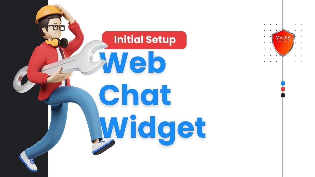 How to setup web chat widget in Media Shield - YouTube
