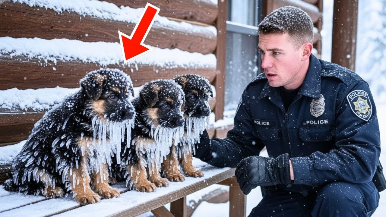 Ein Polizist rettete drei erfrorene Jungtiere — was danach geschah erschütterte die ganze Grenzstadt