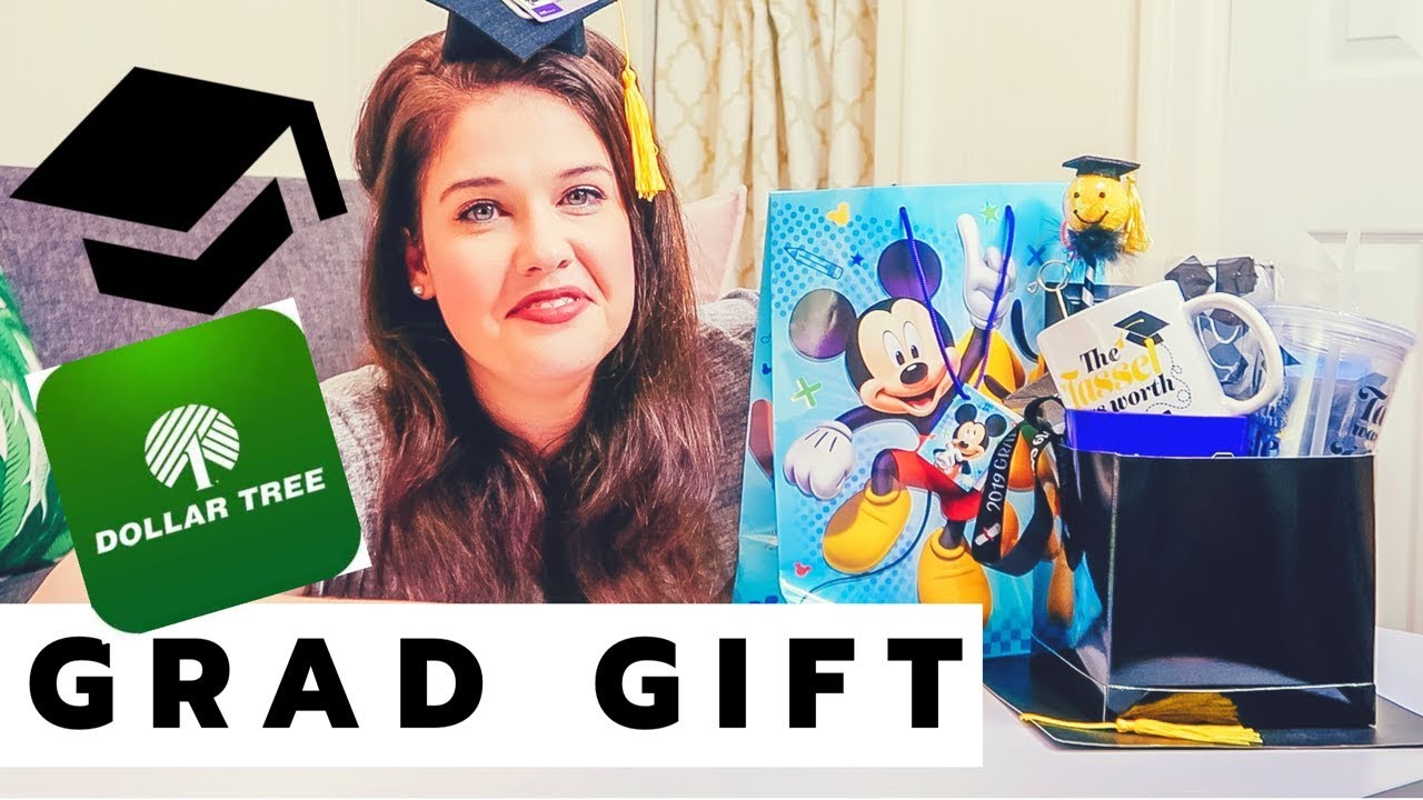 DOLLAR TREE GRADUATION GIFT IDEA DIY Graduation Gift Basket Using