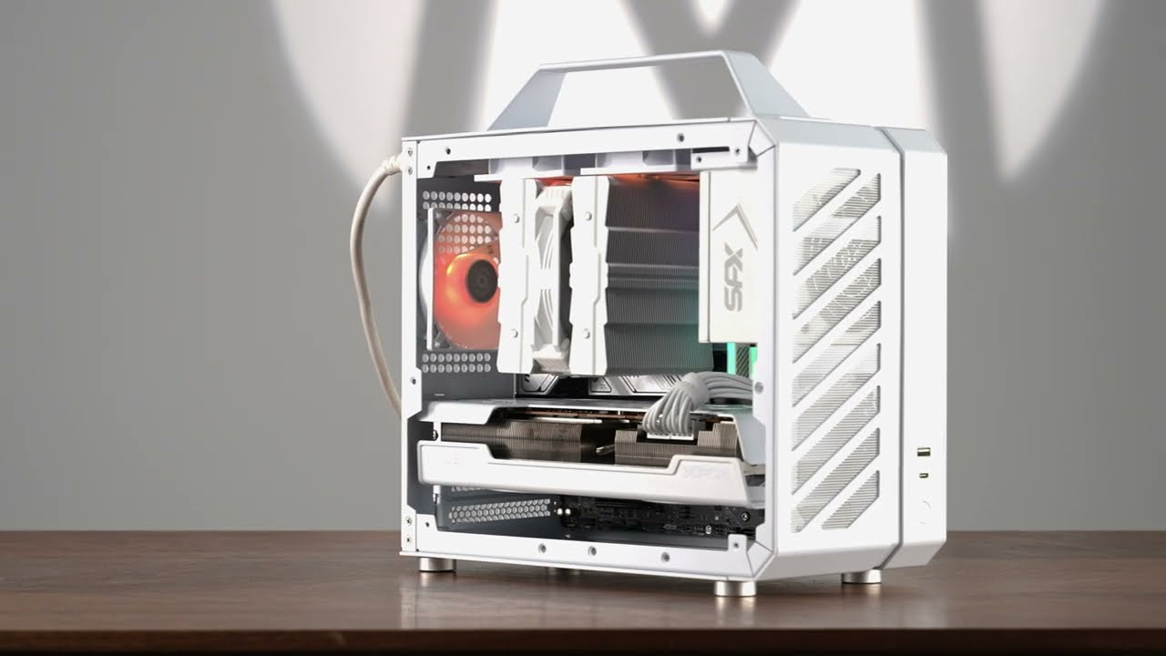 Mechanic Master C26 声波 PCケース ホワイト Mechanic Master C26 Soundwave 13.3L Portable MATX Mini PC Case
