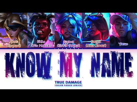 True Damage (i-dle SOYEON, Sofía Reyes, VIC MENSA, Coco Jones) 'Know My Name' (Color Coded Lyrics)