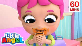 Little Angel - Johny Jonhy Yes Papa! Who Ate The Cupcakes | Moonbug Play and Learn