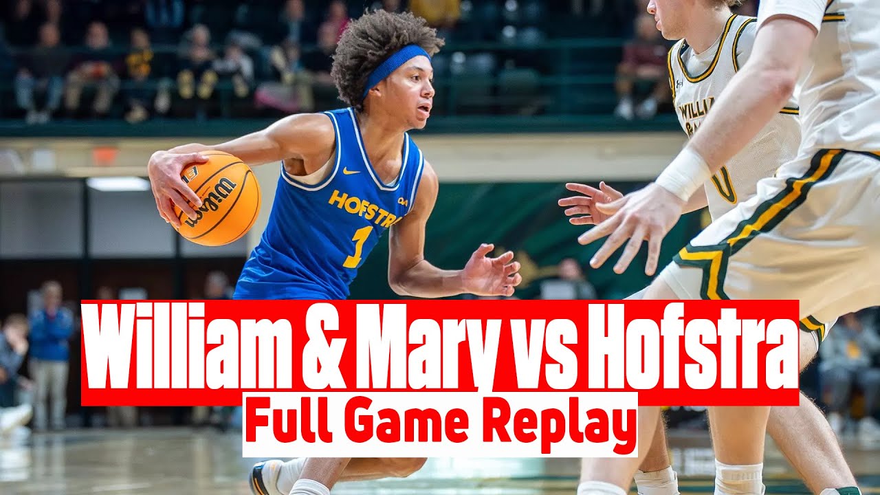 William & Mary vs Hofstra Men's Basketball Full Game Replay | 2026 CAA Basketball