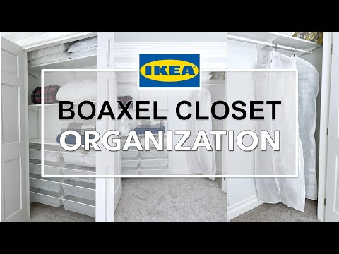 GUEST CLOSET ORGANIZATION: Installing Ikea Boaxel