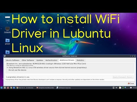 How to install Missing Wifi Driver in Lubuntu Linux