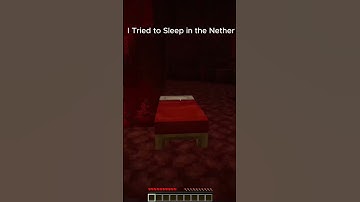 I Tried to Sleep in the Nether… (BIG Mistake) #shorts