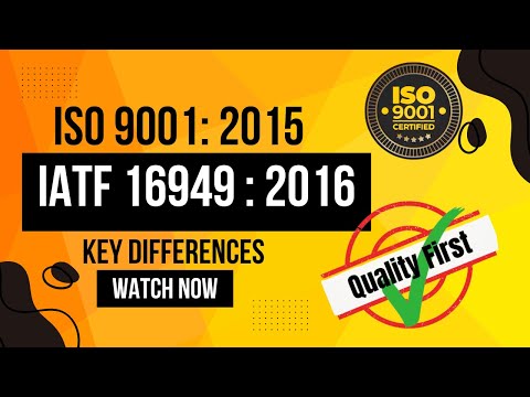 Iatf 16949 Certification Vs Iso 9001