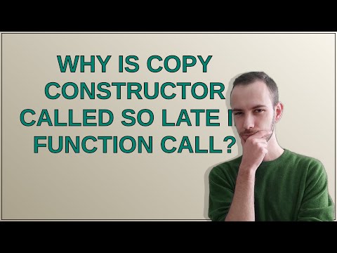 Why is copy constructor called so late in function call?