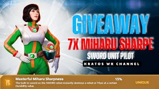🎁 GIVEAWAY 7X PILOT 🎁 Khi độ bền địch dưới 15% là lụm kill | War Robots 11.1 #WRwinmiharuSharpe