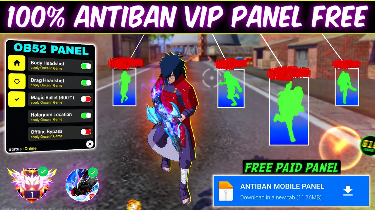 Free Fire Panel OB52 😈 FF Antiban Panel Mobile | Free Fire Hack New 🔥 FF Injector 2026 | FF Panel