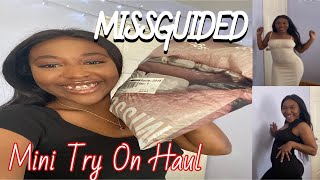 MISSGUIDED HAUL | MINI DRESS TRY ON HAUL | WITHAMINA