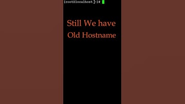 Linux @ Change Hostname without reboot
