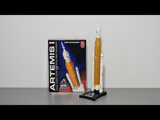 Maqueta NASA Artemis-1 Rocket – 38 Piezas De Plástico, Escala Detallada Del SLS, Incluye Folleto A Color