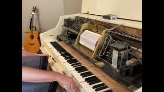 “A Bird In A Gilded Cage” (1900) player piano roll