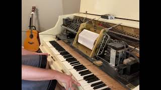 Video thumbnail of "“A Bird In A Gilded Cage” (1900) player piano roll"